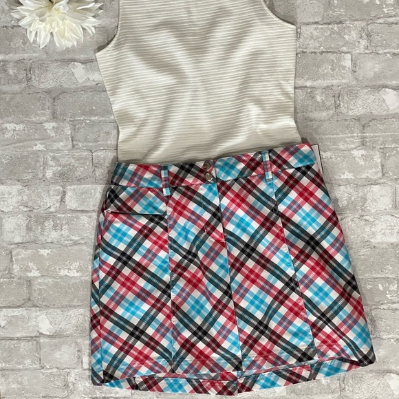 Slazenger Pants - Stylish Slazenger Checkered Tennis Skort